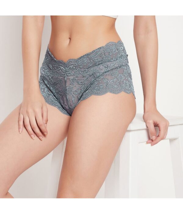 Lace Solid Women's Boy Shorts - Image 2