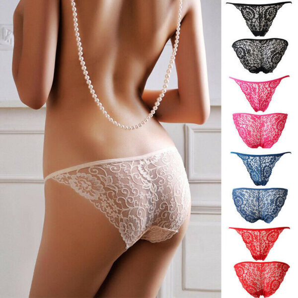 2 pack Sexy Womens Signature Lace Bikini panties - Image 5