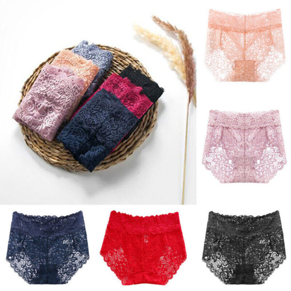 Sexy Lace High Waist Underwear Pack (of 5) - Image 4