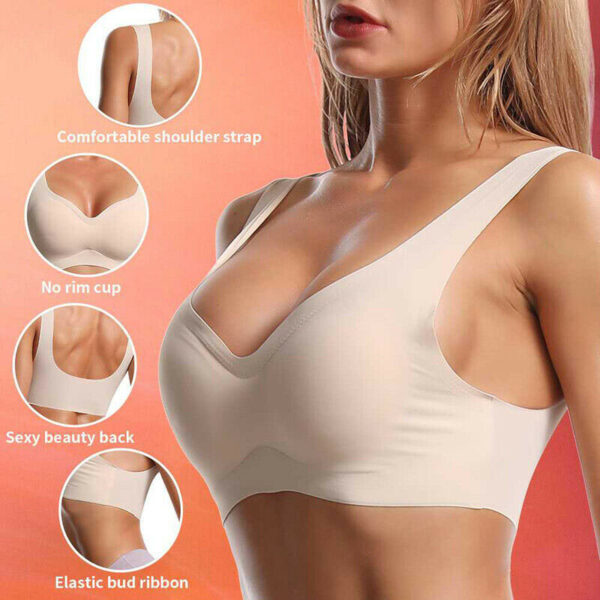 2 Pack Ultimate comfort non wire seamless bra - Image 2