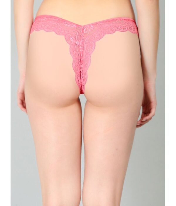 Pink Lace Design Women’s Thongs ( Pack of 1 ) - Image 4