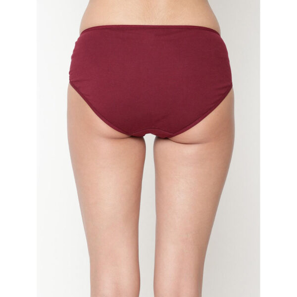 Comfy  Snazzy Way Women's Best Fitting Plus Size Maroon Cotton Panties(Pkt of 2) - Image 4