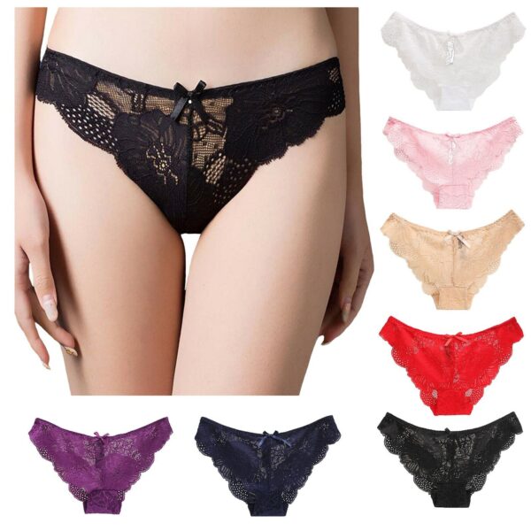 Low Waist Hollow Bow Panties Pack (of 3) - Image 3