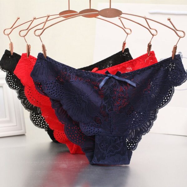 Low Waist Hollow Bow Panties Pack (of 3) - Image 2