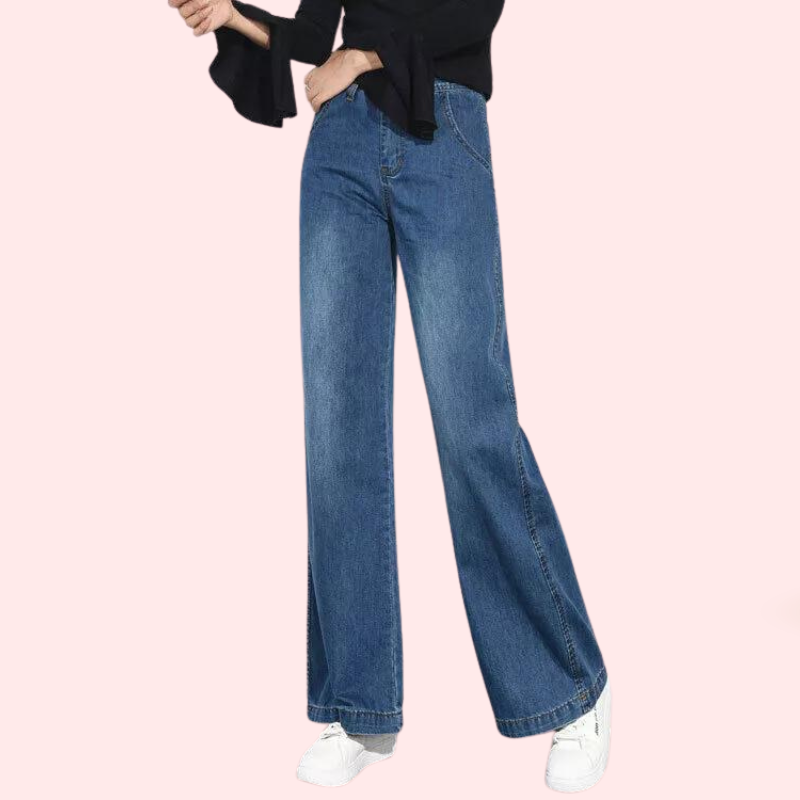 Women's Classic High Waist Wide Leg Jeans - Image 5