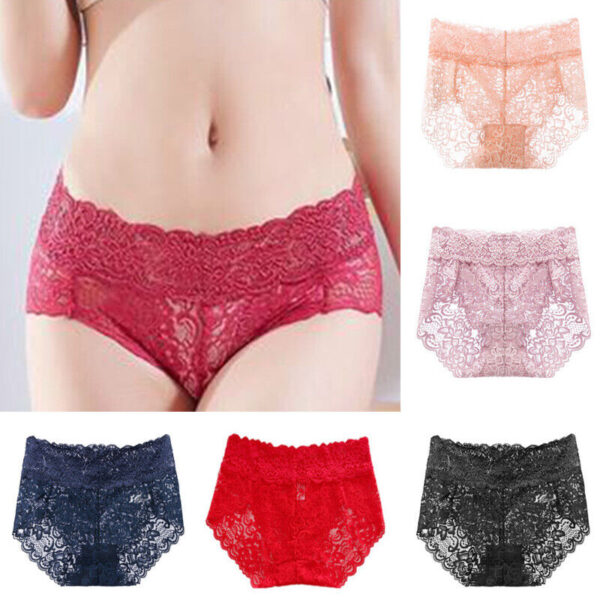 Sexy Lace High Waist Underwear Pack (of 5) - Image 2