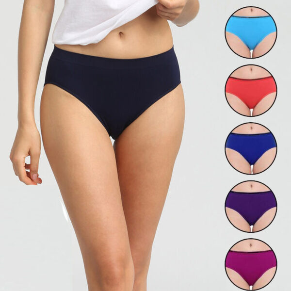 5 Pack Comort waistband Hipster Panties Pack - Image 3