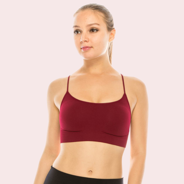 Luxurious Lightweight Criss Cross Sports Bra Pack of 2 - Image 2