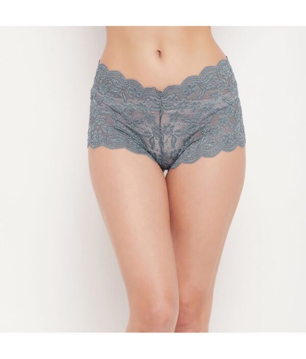 Lace Solid Women's Boy Shorts - Image 3