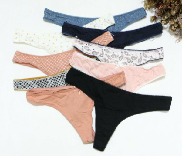 6 pack pure cotton multicolor thong panties - Image 4