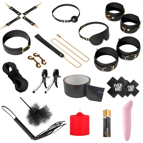 High-end Training Female Binding Nipple Clamp Suit Couple Adjustment Couple Binding Set - Image 4