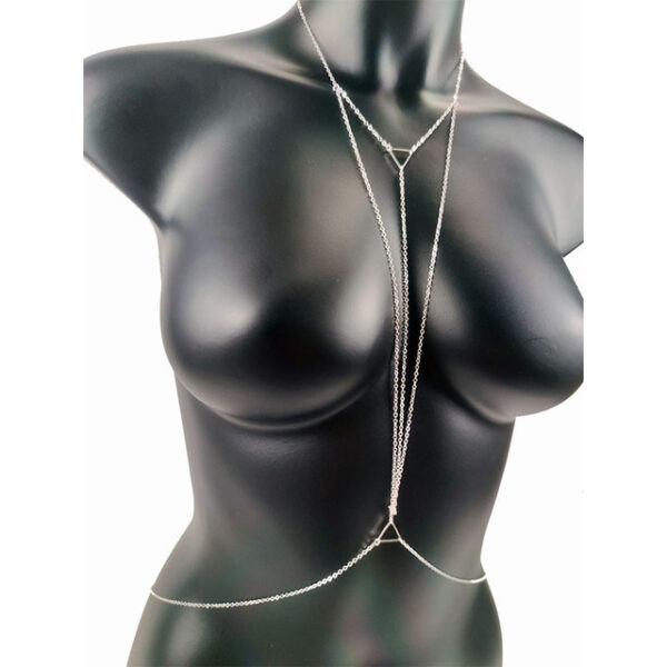 Sexy Body Jewelry Chest Necklace Gothic Charm Body Chains - Image 5
