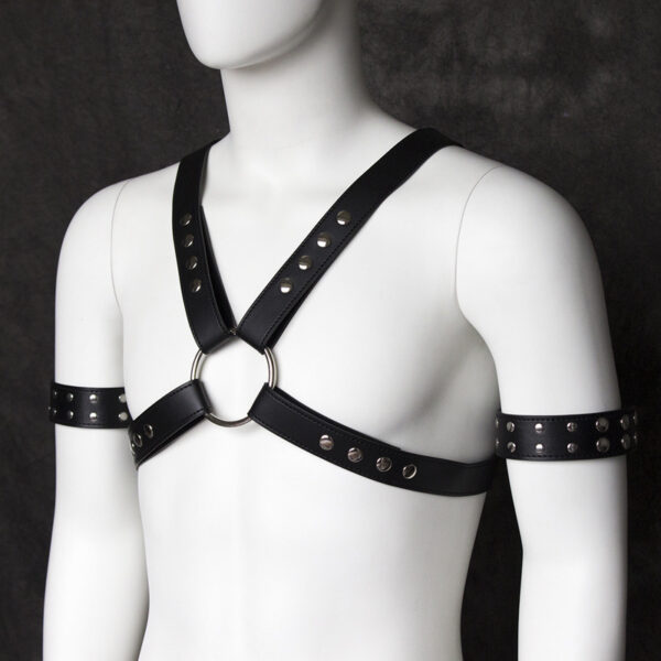 Men's Sexy leather chest strap - Image 6