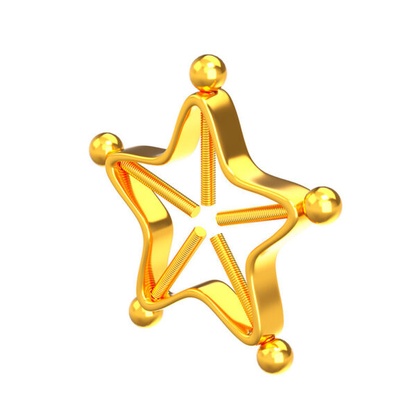 Trendy Five-pointed Star Nipple Ring Stainless Steel Piercing Nipple Ring - Image 8