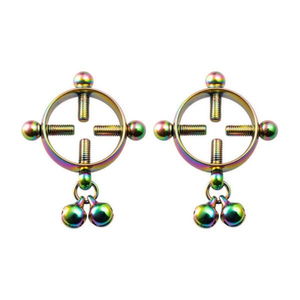 European And American Stainless Steel Nipple Ring Electroplating Bell Round Nipple Clamp
