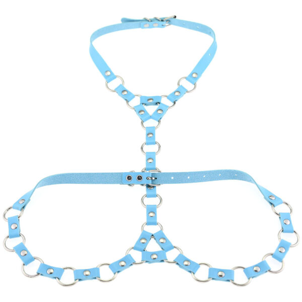 Gothic Bondage Necklace Belt Drawstring Body Chains - Image 2