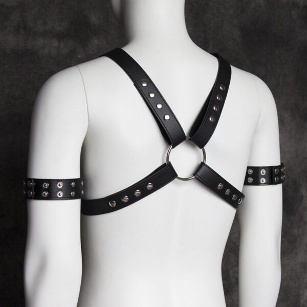 Men's Sexy leather chest strap - Image 7