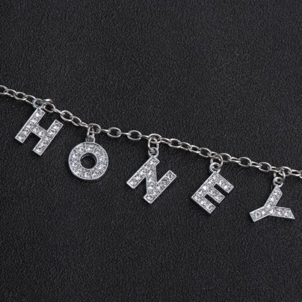 Letter Crystal Angel Necklace Luxury Jewelry gift choker - Image 2