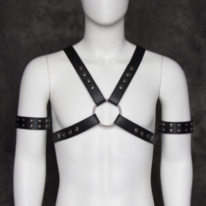 Men's Sexy leather chest strap