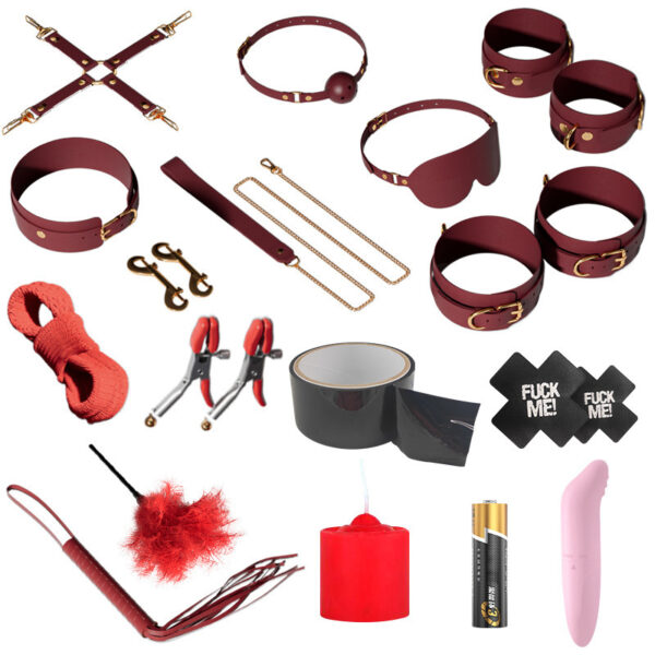 High-end Training Female Binding Nipple Clamp Suit Couple Adjustment Couple Binding Set - Image 2