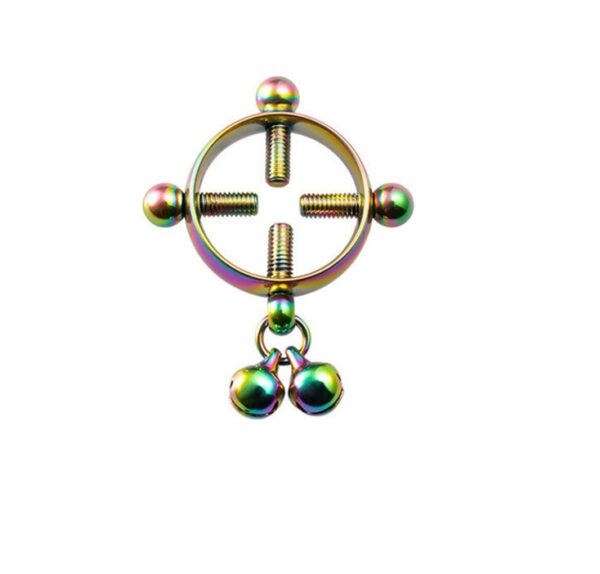 European And American Stainless Steel Nipple Ring Electroplating Bell Round Nipple Clamp - Image 5