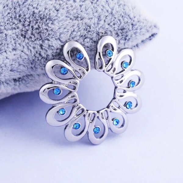 Peacock Hair Petal Fake Nipple Ring Stainless Steel Accessories Phoenix Tail - Image 6