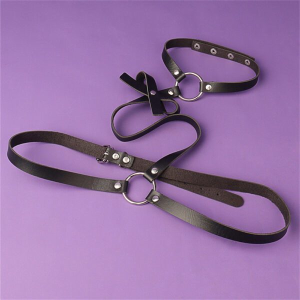 Sexy Ladies Bow Belt Personality Fashion Choker One Strap Punk  Harness - Image 10