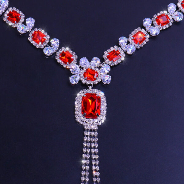 Ladies Fashion Multilayer Crystal Nipple Chain - Image 2