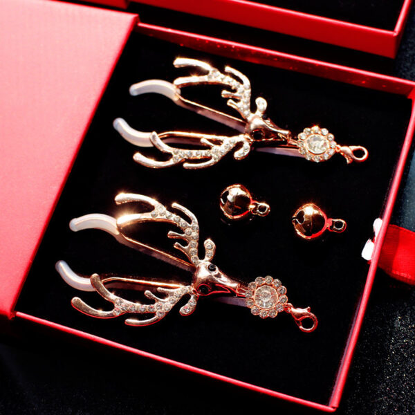Female Training Punishment Nipple Clamp Bell Yin Clip - Image 9