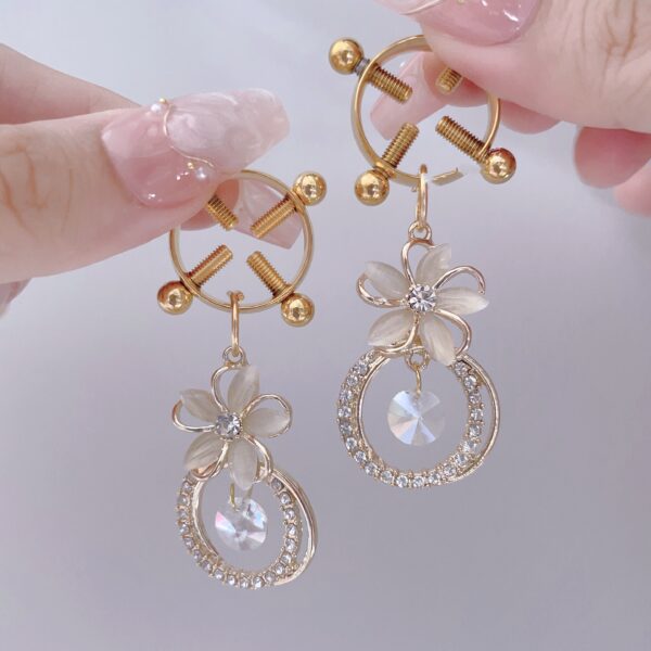 Diamond Pearl Advanced Nipple Clamp Training Abuse Toy - Image 9
