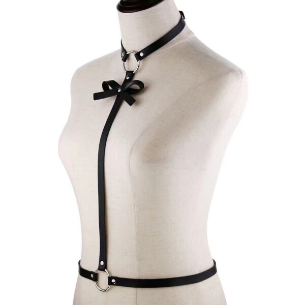 Sexy Ladies Bow Belt Personality Fashion Choker One Strap Punk  Harness - Image 8