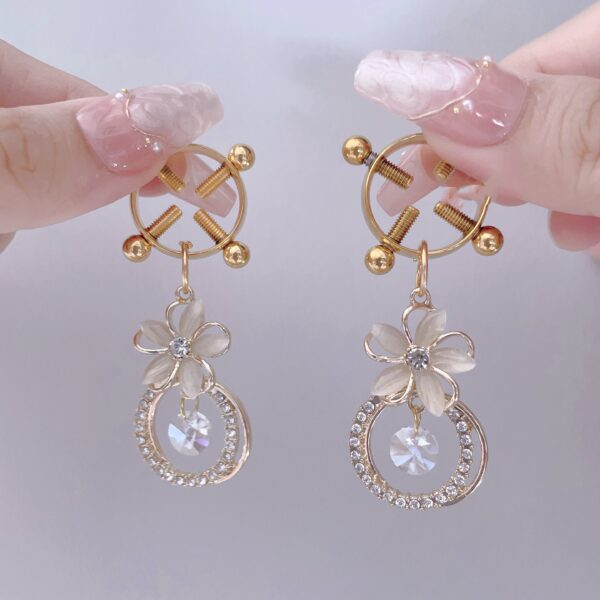 Diamond Pearl Advanced Nipple Clamp Training Abuse Toy - Image 5