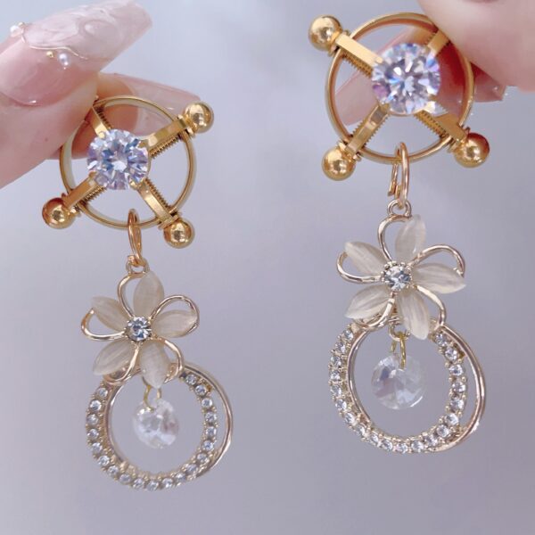 Diamond Pearl Advanced Nipple Clamp Training Abuse Toy - Image 2