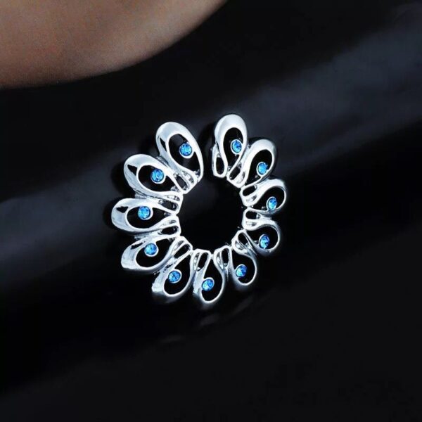 Peacock Hair Petal Fake Nipple Ring Stainless Steel Accessories Phoenix Tail