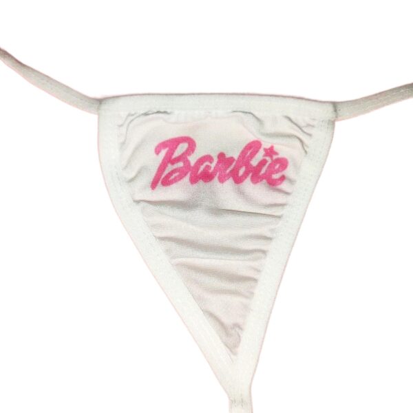 Barbie Letter Print Sexy Cotton Lace-up Thong T Pants Female - Image 4