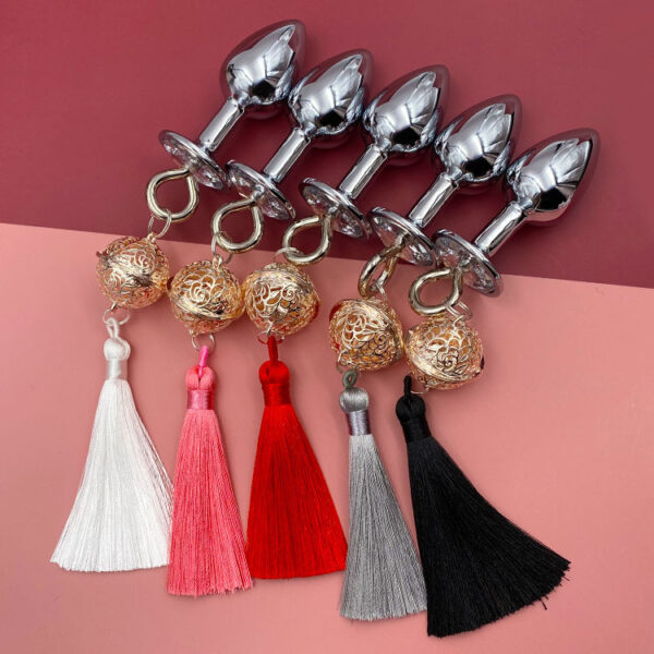 Women's Back Bell Metal Butt Plug Sexy Sex Product - Image 3