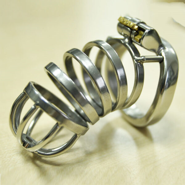 Male stainless steel chastity lock - Image 2