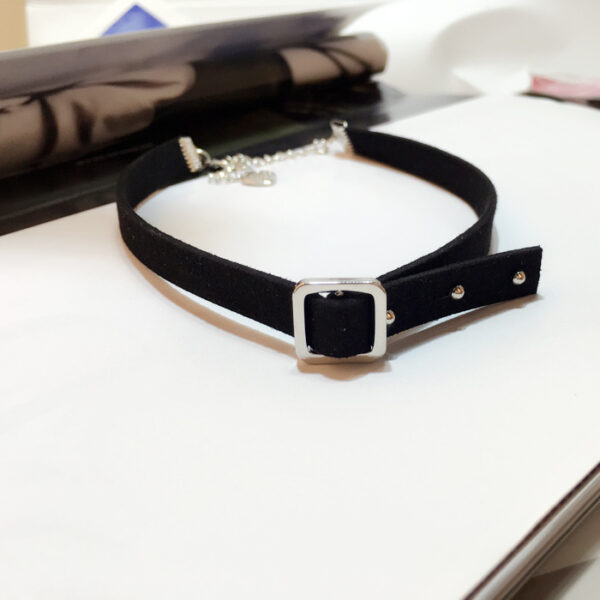 Studded choker neck jewelry necklace - Image 2