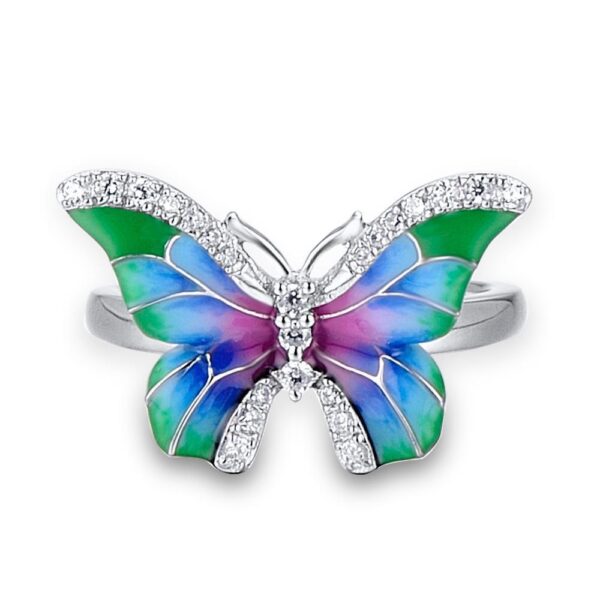 Colorful Epoxy Butterfly Ring Enamel Paint Set - Image 3