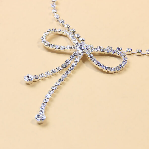 Fashion Diamond Anklet With All-match Rhinestones Bow Anklet - Image 2