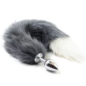 Black Tip Fox Tail Butt Plug