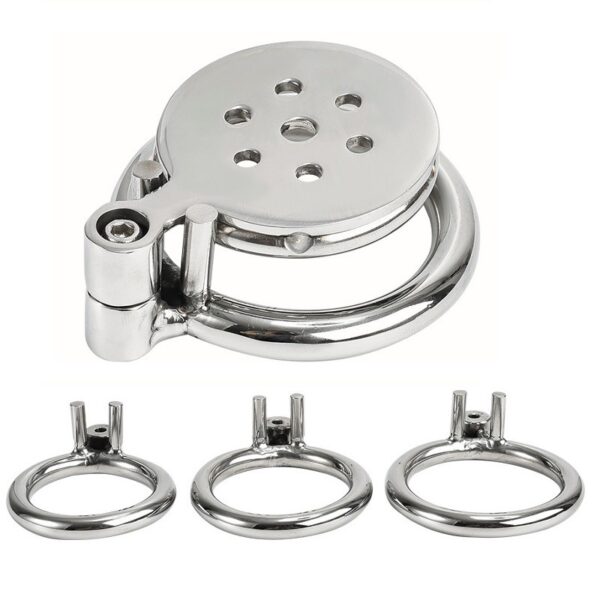 Metal Men's Bird Cage Chastity Lock Ring Artifact Comrade SM Dog Slave Binding Training