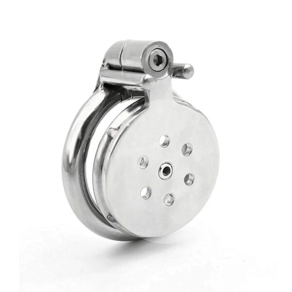 Metal Men's Bird Cage Chastity Lock Ring Artifact Comrade SM Dog Slave Binding Training - Image 9