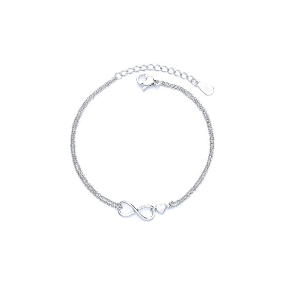 Infinite Love Bracelet/Anklet Infinity Symbol Double Layer - Image 2