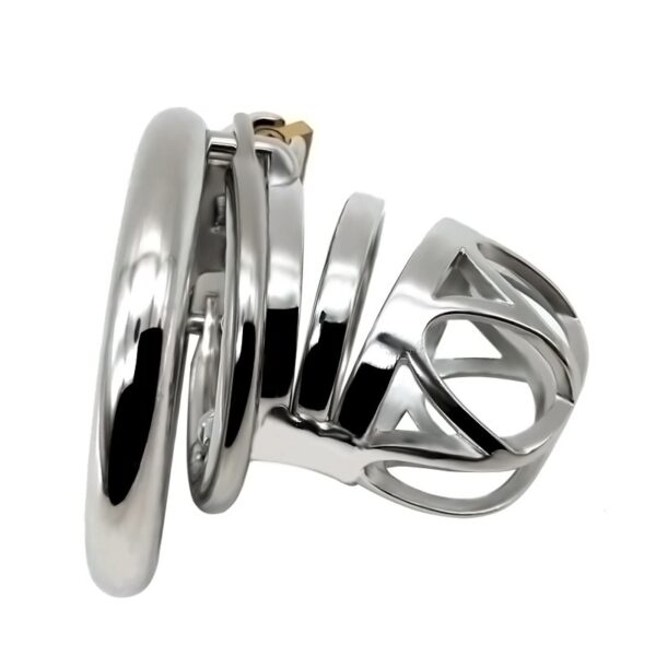 New Men's Stainless Steel Anti-release Ring Penis Lock - Image 4