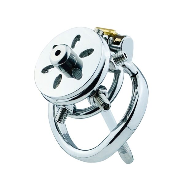 Stainless Steel Massage Flat Chastity Lock Anti-escape - Image 2
