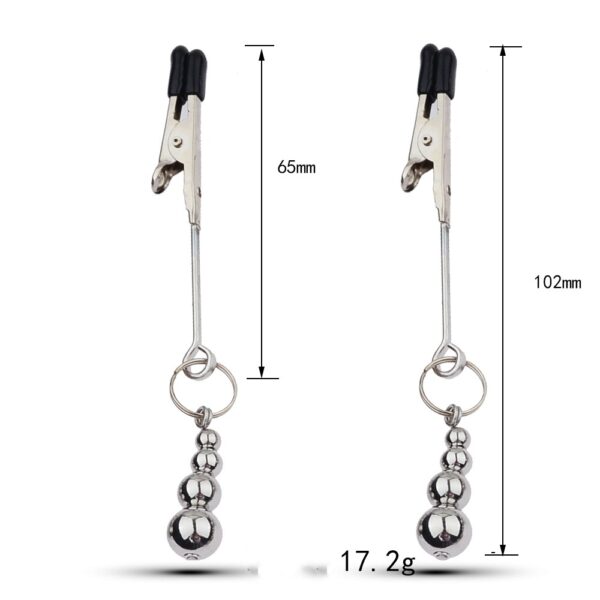 Metal Toys Silver Nipple Clamp Crab Butterfly Clip Pendant Silver Calabash Pendent - Image 4