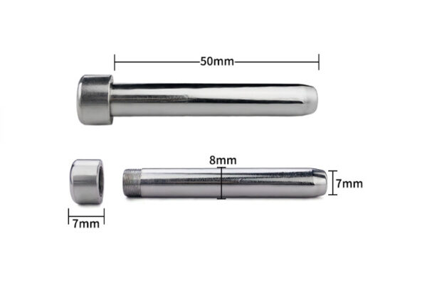Arc Ring Wear Suit Single And Double Stainless Steel Negative Series Men's Chastity Lock - Image 6