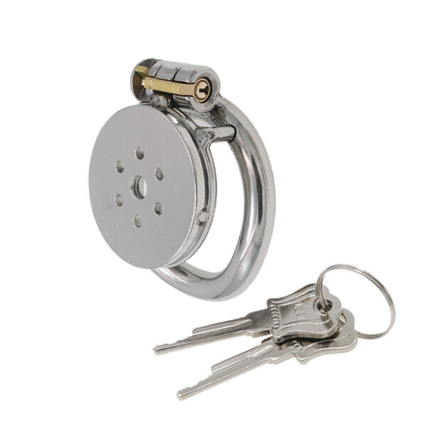 Flat Round Hole Chastity Lock Cage Men's Chastity Cleaner