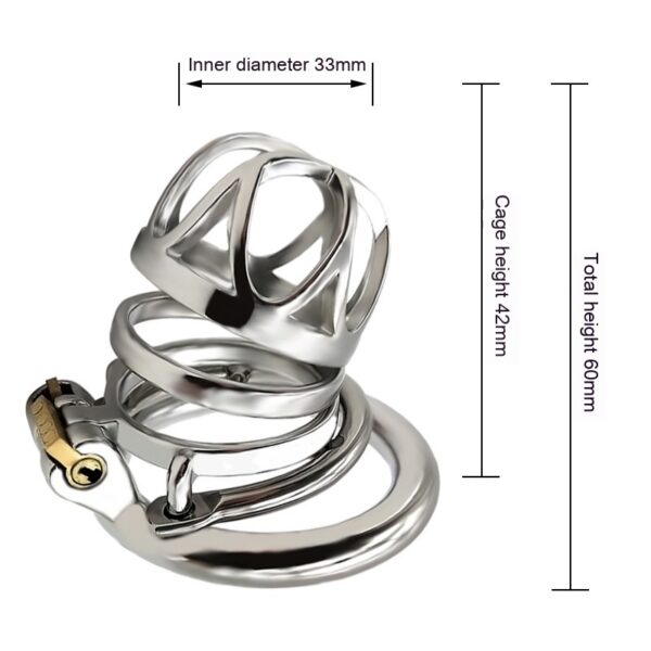 New Men's Stainless Steel Anti-release Ring Penis Lock - Image 8